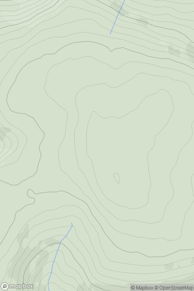 Thumbnail image for Gwaunceste Hill showing contour plot for surrounding peak