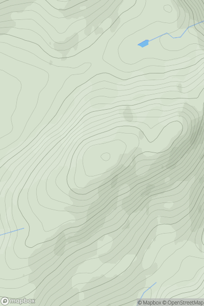 Thumbnail image for Beinn Molurgainn showing contour plot for surrounding peak