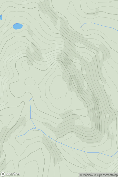 Thumbnail image for Carneddau showing contour plot for surrounding peak