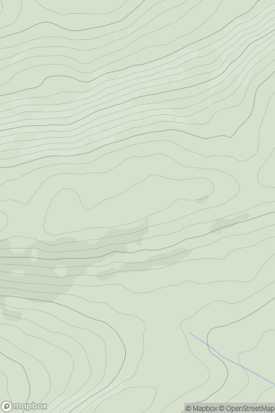Thumbnail image for Rhiw Gwraidd showing contour plot for surrounding peak