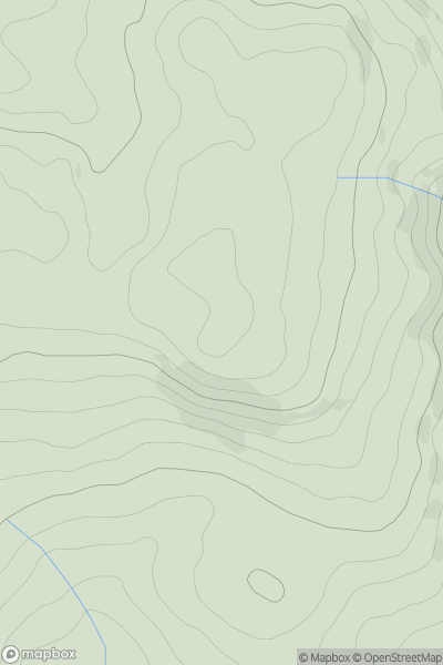 Thumbnail image for Gilwern Hill showing contour plot for surrounding peak