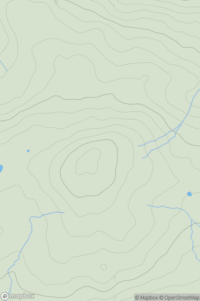 Thumbnail image for The Begwns showing contour plot for surrounding peak