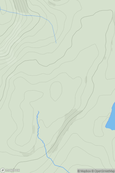 Thumbnail image for Llan Ddu Fawr (Waun Claerddu) showing contour plot for surrounding peak