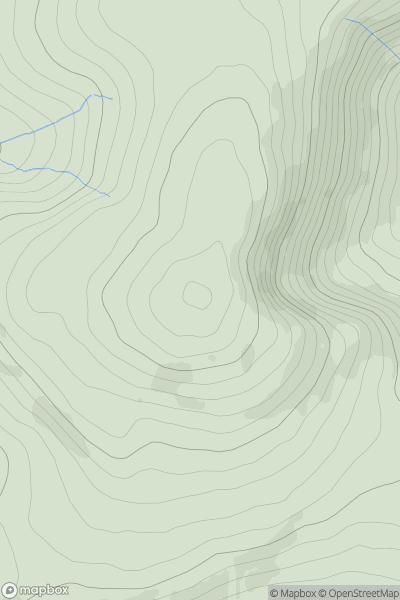 Thumbnail image for Foel Cwmcerwyn showing contour plot for surrounding peak