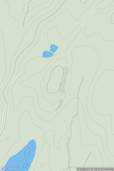 Thumbnail image for Hafod Ithel showing contour plot for surrounding peak