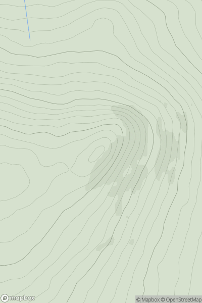 Thumbnail image for Mynydd Carningli showing contour plot for surrounding peak