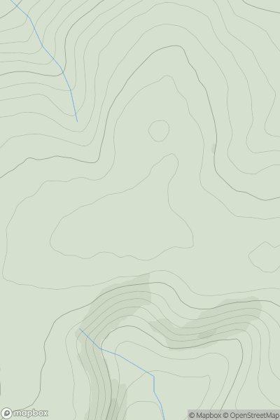 Thumbnail image for Mynydd Figyn showing contour plot for surrounding peak
