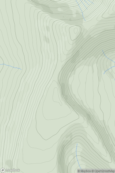 Thumbnail image for Craig Gwaun Taf (Duwynt) showing contour plot for surrounding peak