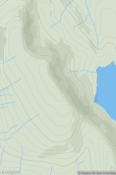 Thumbnail image for Fan Brycheiniog - Trig Point showing contour plot for surrounding peak