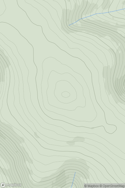 Thumbnail image for Pen y Gadair Fawr showing contour plot for surrounding peak