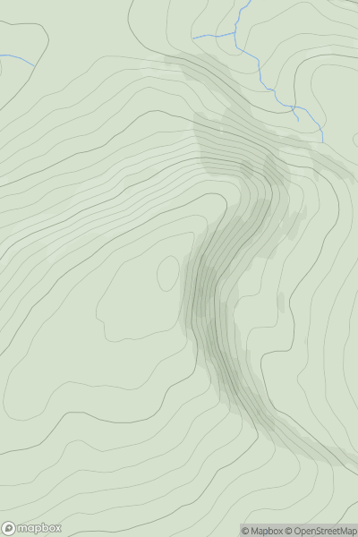 Thumbnail image for Fan Fawr showing contour plot for surrounding peak