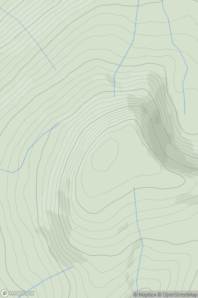 Thumbnail image for Fan Gyhirych showing contour plot for surrounding peak