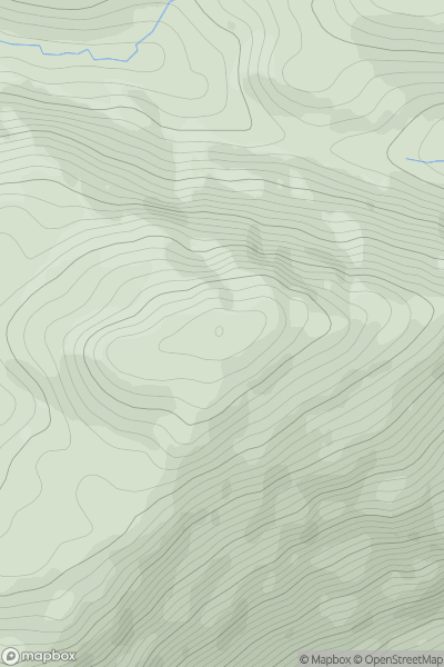 Thumbnail image for Beinn Duirinnis showing contour plot for surrounding peak
