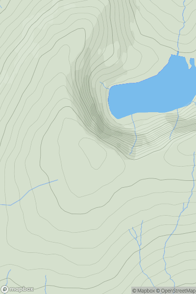 Thumbnail image for Waun Lefrith showing contour plot for surrounding peak