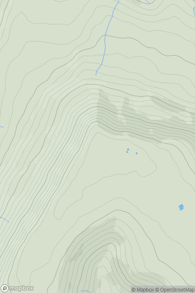Thumbnail image for Hay Bluff showing contour plot for surrounding peak