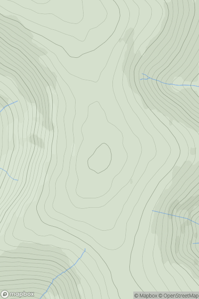 Thumbnail image for Pen Twyn Mawr showing contour plot for surrounding peak