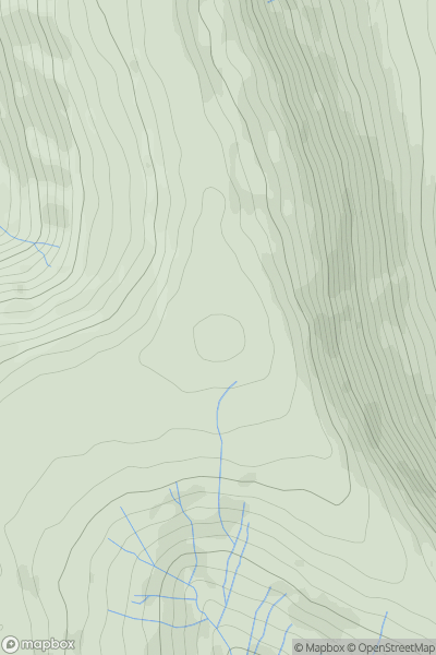 Thumbnail image for Pen Twyn Glas showing contour plot for surrounding peak