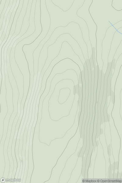 Thumbnail image for Garreg Las (Twyn-Swnd) showing contour plot for surrounding peak