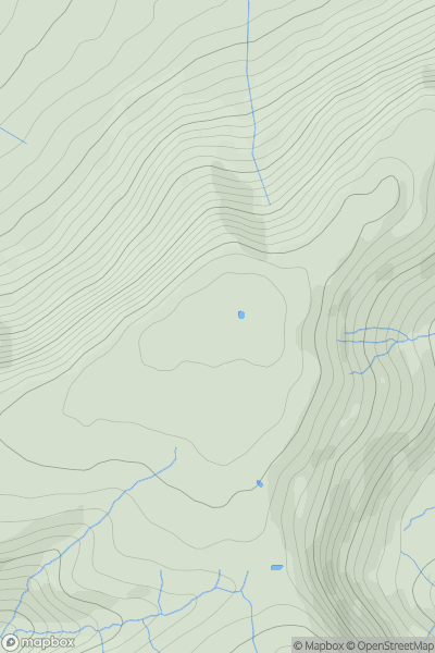 Thumbnail image for Fan Frynych showing contour plot for surrounding peak