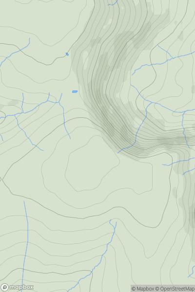 Thumbnail image for Craig Cerrig-gleisiad showing contour plot for surrounding peak