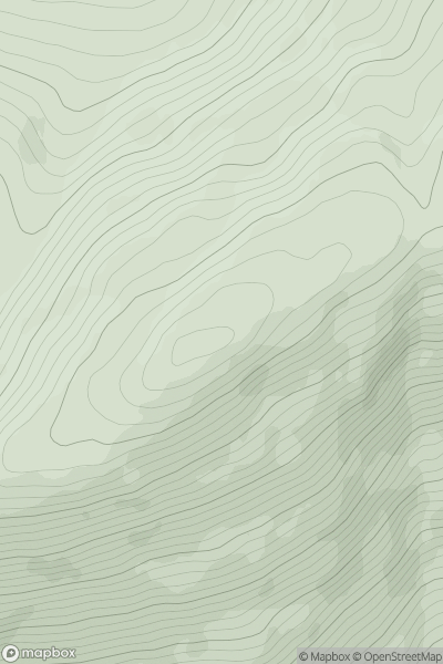 Thumbnail image for Beinn Churalain showing contour plot for surrounding peak