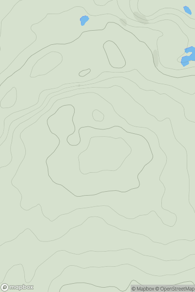 Thumbnail image for Cefn yr Ystrad showing contour plot for surrounding peak