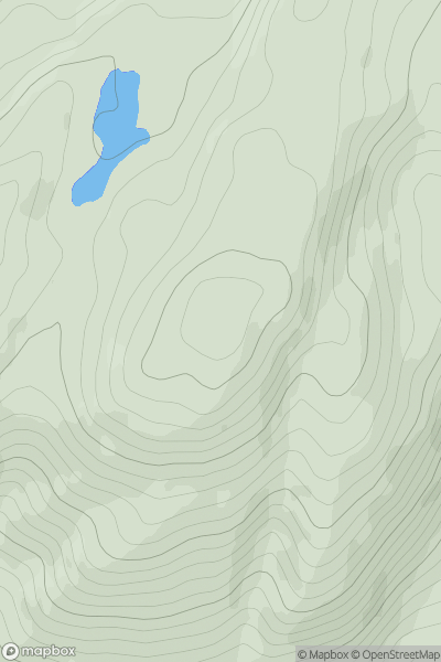 Thumbnail image for Beinn Donn showing contour plot for surrounding peak