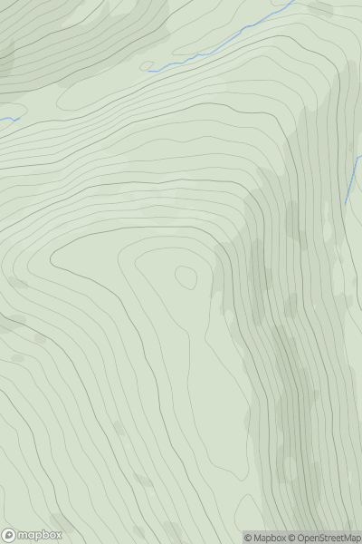 Thumbnail image for Bryn Arw showing contour plot for surrounding peak