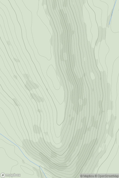 Thumbnail image for Bryn Arw (old GR) showing contour plot for surrounding peak