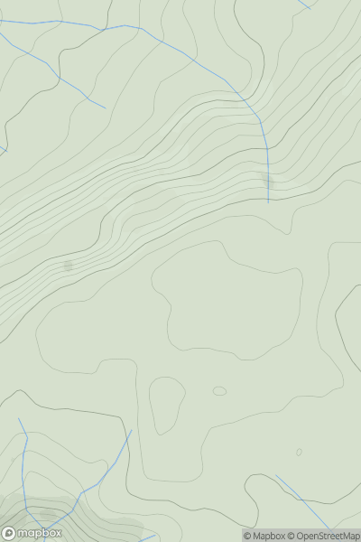 Thumbnail image for Hirfynydd showing contour plot for surrounding peak