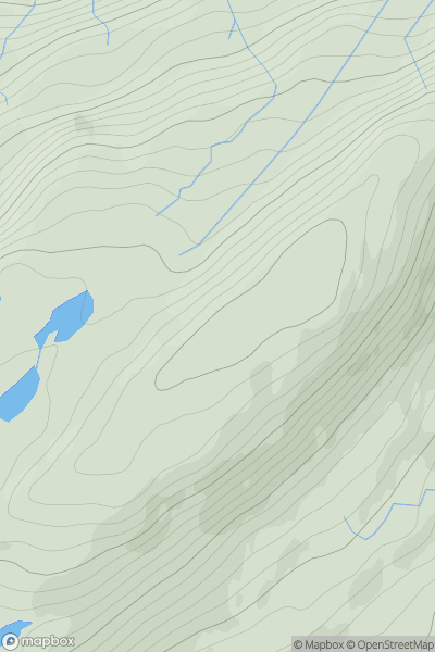 Thumbnail image for Beinn Sgluich showing contour plot for surrounding peak
