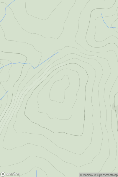 Thumbnail image for Mynydd y Betws showing contour plot for surrounding peak