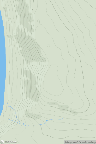 Thumbnail image for Rhossili Down - The Beacon showing contour plot for surrounding peak