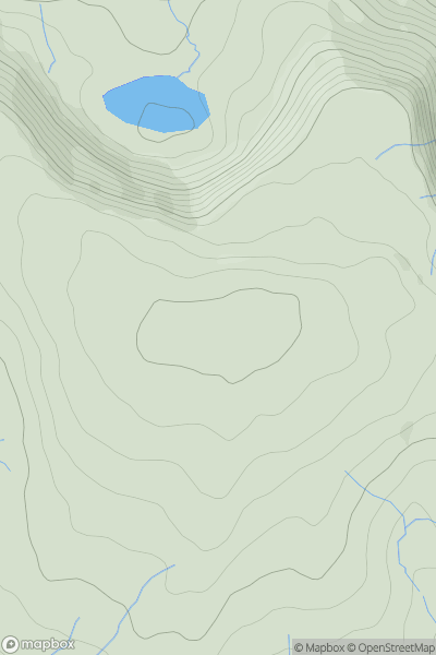 Thumbnail image for Craig y Llyn showing contour plot for surrounding peak