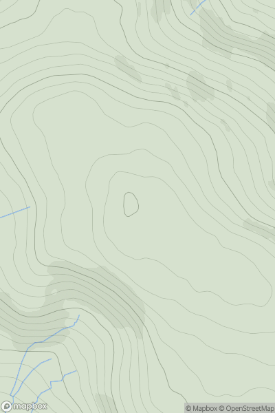 Thumbnail image for Mynydd Gethin showing contour plot for surrounding peak