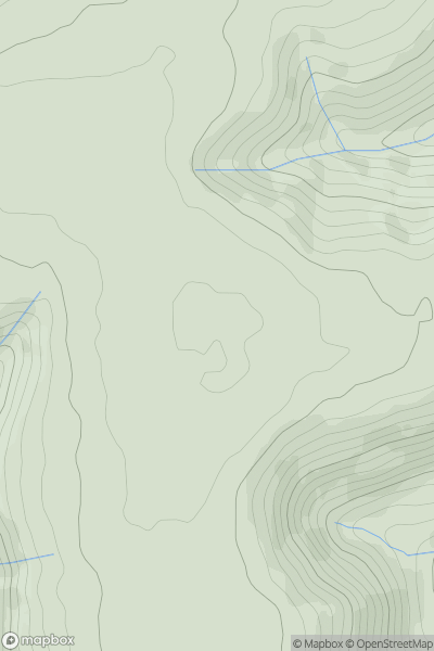 Thumbnail image for Mynydd Twyn-glas showing contour plot for surrounding peak