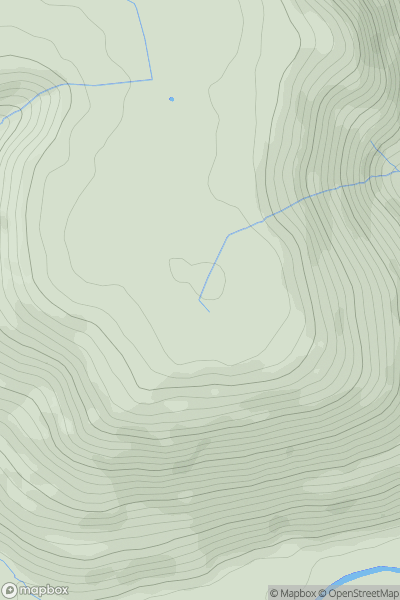 Thumbnail image for Mynydd y Lan showing contour plot for surrounding peak