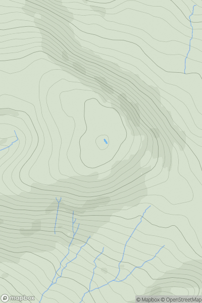 Thumbnail image for Mynydd Machen showing contour plot for surrounding peak