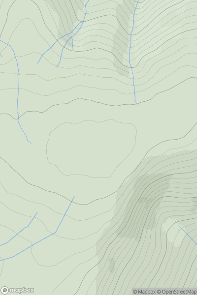 Thumbnail image for The Cheviot showing contour plot for surrounding peak