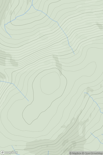 Thumbnail image for Windy Gyle showing contour plot for surrounding peak