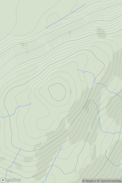 Thumbnail image for Ardsheal Hill showing contour plot for surrounding peak