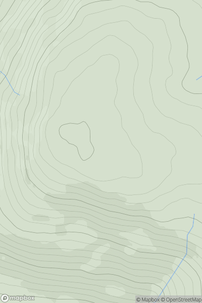 Thumbnail image for Peel Fell showing contour plot for surrounding peak