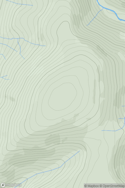 Thumbnail image for Shillhope Law showing contour plot for surrounding peak