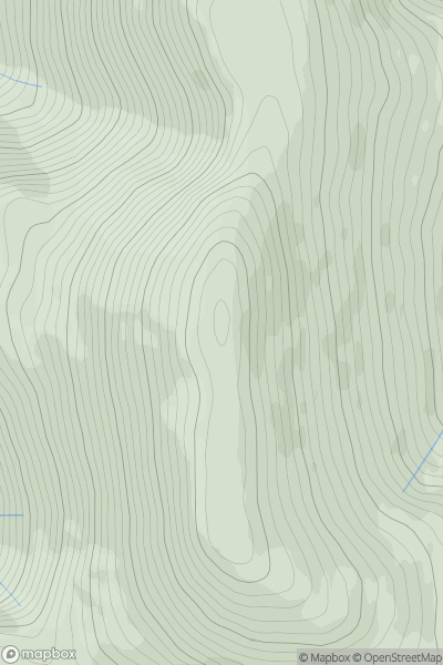 Thumbnail image for Skiddaw showing contour plot for surrounding peak