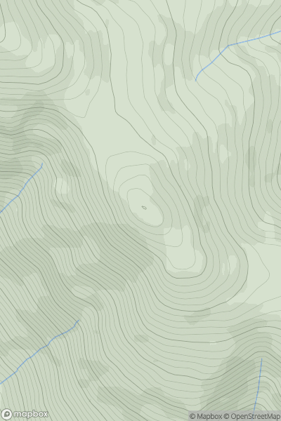 Thumbnail image for Skiddaw Little Man showing contour plot for surrounding peak