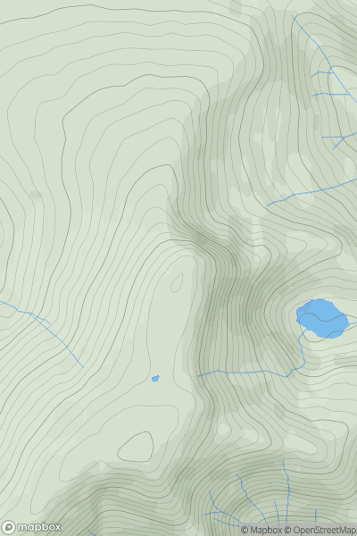 Thumbnail image for Atkinson Pike (Foule Crag) showing contour plot for surrounding peak