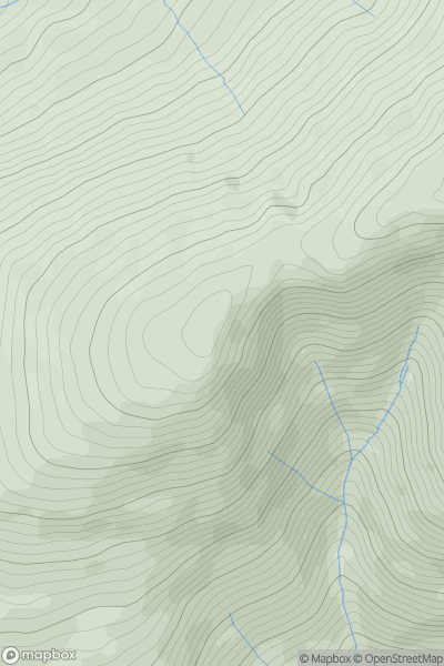 Thumbnail image for Knowe Crags (Blease Fell) showing contour plot for surrounding peak