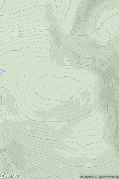 Thumbnail image for Lonscale Fell showing contour plot for surrounding peak