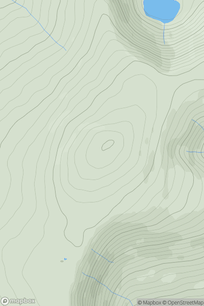 Thumbnail image for Bowscale Fell showing contour plot for surrounding peak