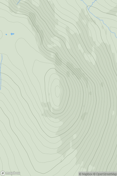 Thumbnail image for Great Calva showing contour plot for surrounding peak